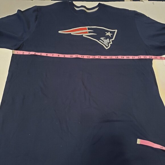 Nike NFL New England Patriots 2XL Navy Tagless Short-sleeve 100% cotton t-shirt - Picture 6 of 8